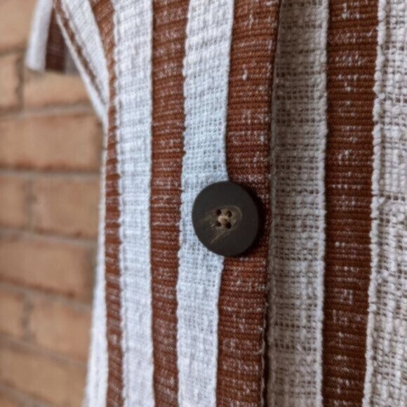 Zara textured striped short sleeve dress - Picture 3 of 5